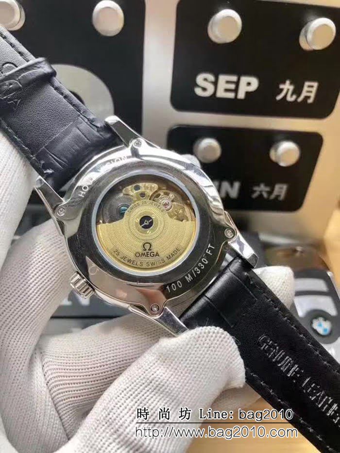歐米茄OMEGA 新款首發 兩針半飛輪機械 男士腕表 WSS1076
